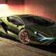 A photo of the Lamborghini Sian one-off car.